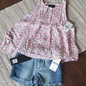 Girls's DL1961 short & Polo sleeveless